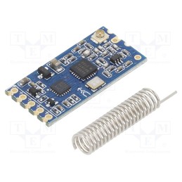 1 pcs x OKYSTAR - OKY3384 - Module: radio modem, 3.3÷5VDC, UART, Dim: 27.8x14.4x4mm, 433MHz