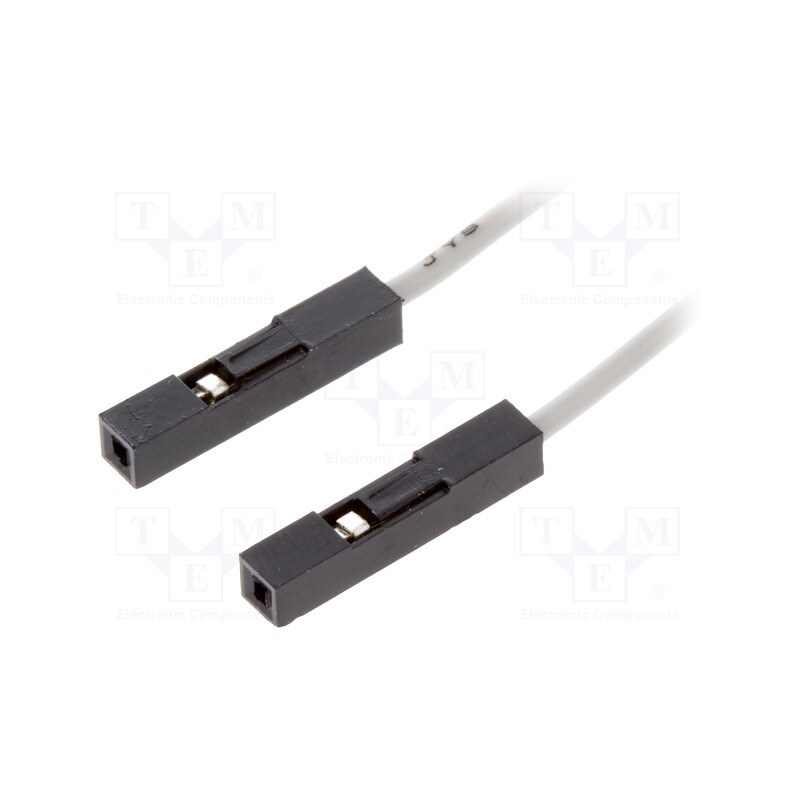 1 set x KAMAMI - CAB/GR - Connection cable, PIN: 1, grey, 10pcs, 250mm