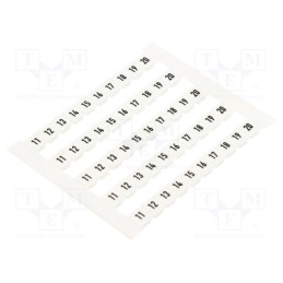 50 pcs x WEIDMu00dcLLER - 0523060011 DEK 5 FWZ 11-20 - Marker, white, Width: 5mm, Marking: 11-20, horizontal