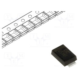 25 pcs x DC COMPONENTS - US1KF - Diode: rectifying, SMD, 800V, 1A, 75ns, SMA flat, Ufmax: 1.7V