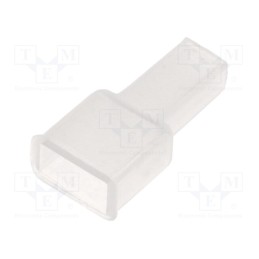50 pcs x IMP - 107410W - Terminals cover, male, for push-on 6.3mm connectors, ways: 1