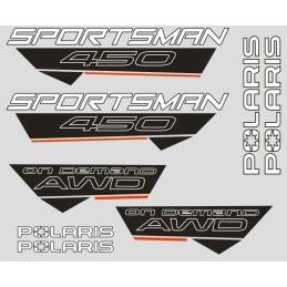 Quad stickers for the Polaris Sportsman quad bike