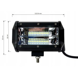 Work lamp halogen LED panel 72w flat beam
