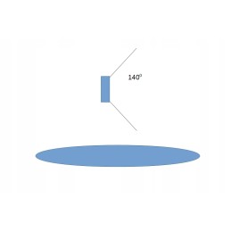 Work lamp halogen LED panel 72w flat beam