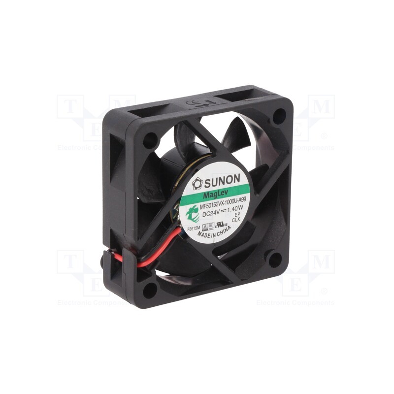1 pcs x SUNON - MF50152VX-1000U-A99 - Fan: DC, axial, 24VDC, 50x50x15mm, 31.43m3/h, 38.1dBA, Vapo, 7200rpm