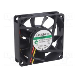 1 pcs x SUNON - ME70201V1-000U-G99 - Fan: DC, axial, 12VDC, 70x70x20mm, 49m3/h, 33dBA, Vapo, Out: F type