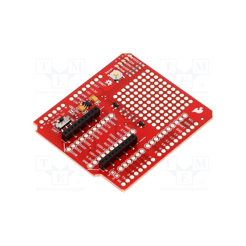 1 pcs x SPARKFUN ELECTRONICS - WRL-12847 - Module: adapter, pin strips,XBee, 3.3VDC, Arduino