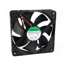 1 pcs x SUNON - EEC0252B1-000U-A99 - Fan: DC, axial, 24VDC, 120x120x25mm, 183.8m3/h, 44.5dBA, Len: 330mm