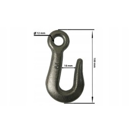 Standard hook 9mm, galvanized, universal workshop