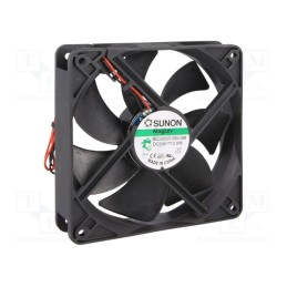 1 pcs x SUNON - MEC0252V3-000U-A99 - Fan: DC, axial, 24VDC, 120x120x25mm, 127.42m3/h, 34dBA, Vapo, 24AWG