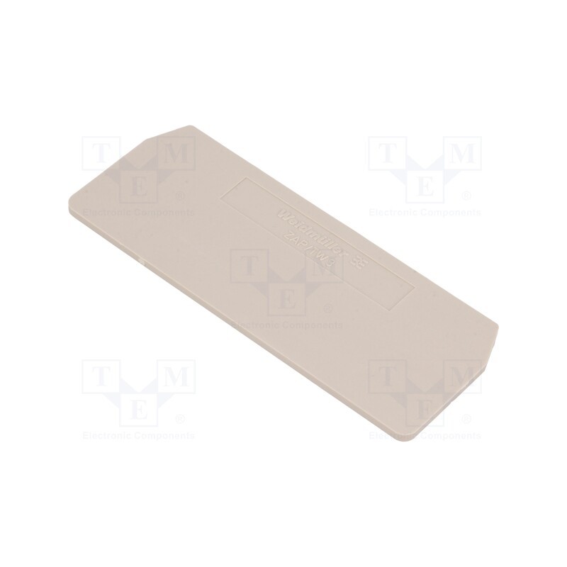 50 pcs x WEIDMu00dcLLER - 1608800000 ZAP/TW 3 - End/partition plate, beige, wemid, max.125°C, UL94V-0, ZDU2.5/4AN