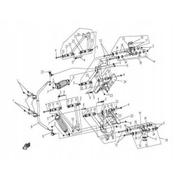 Rear hub bushing cfmoto 500 800 9010 060004 yamaha grizzly 660 700 9038