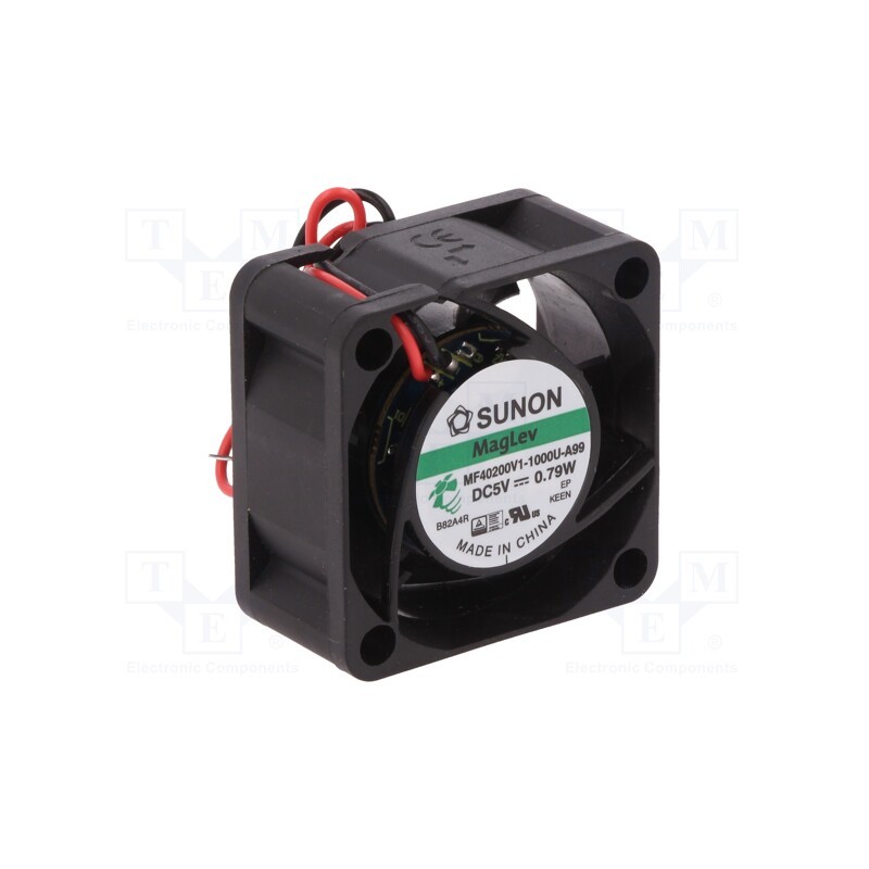 1 pcs x SUNON - MF40200V1-1000U-A99 - Fan: DC, axial, 5VDC, 40x40x20mm, 15.04m3/h, 25.5dBA, Vapo, 7000rpm