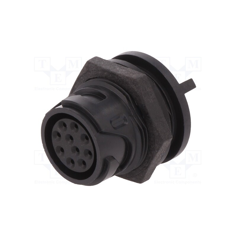50 pcs x BULGIN - PXP4013/10S/PC - Connector: circular, socket, female, PIN: 10, Buccaneer 4000, THT
