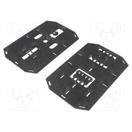 1 pcs x SPARKFUN ELECTRONICS - ROB-13301 - Wheeled chassis, black, 196x126x44mm, ABS