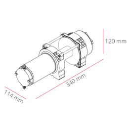 Cover for the ATV Dragon quad winch