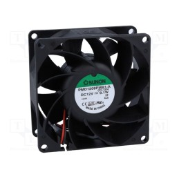 1 pcs x SUNON - PMD1208PMB1-A(2).GN - Fan: DC, axial, 12VDC, 80x80x38mm, 143m3/h, 55.2dBA, ball bearing