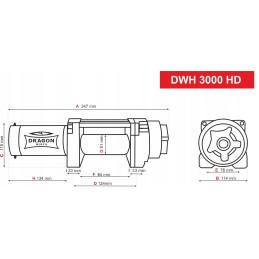 Dragon Winch DWH3000HD winch for quads and ATVs