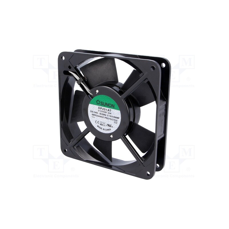 1 pcs x SUNON - DP201AT2122HBT.GN - Fan: AC, axial, 230VAC, 120x120x25mm, 112m3/h(±7%), 44dBA, 2150rpm