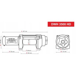 Dragon Winch DWH3500HD S winch