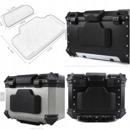 Aluminum top case atv 80l