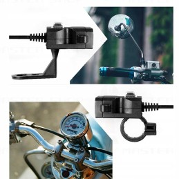 USB charger for handlebars, power supply 3 1a motorcycle