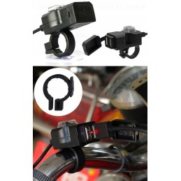 USB charger for handlebars, power supply 3 1a motorcycle