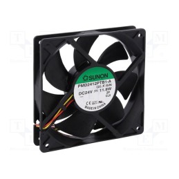 1 pcs x SUNON - PMD2412PTB1AF - Fan: DC, axial, 24VDC, 120x120x25mm, 254.84m3/h, 54dBA, Out: F type