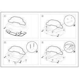 Front case atv gka cfmoto cforce 625 2022 with steel frame