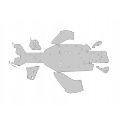 Aluminum UTV bottom covers Can Am Commander