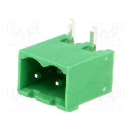 25 pcs x ADAM TECH - EBQA-02-C-C - Pluggable terminal block, 5mm, ways: 2, angled, socket, male, THT