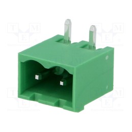 25 pcs x ADAM TECH - EBQA-02-D-C - Pluggable terminal block, 5.08mm, ways: 2, angled, socket, male