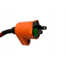 Ignition coil, spark plug with rubber pipe, 4T GY6 tuning