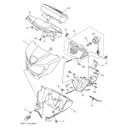 Yfm700 grizzly headlight cover