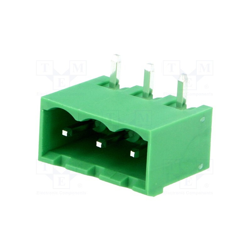 25 pcs x ADAM TECH - EBQA-03-D-C - Pluggable terminal block, 5.08mm, ways: 3, angled, socket, male
