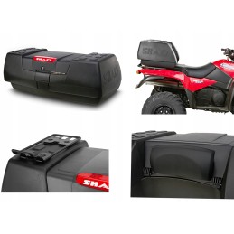 Top case with backrest shad atv 110 quad