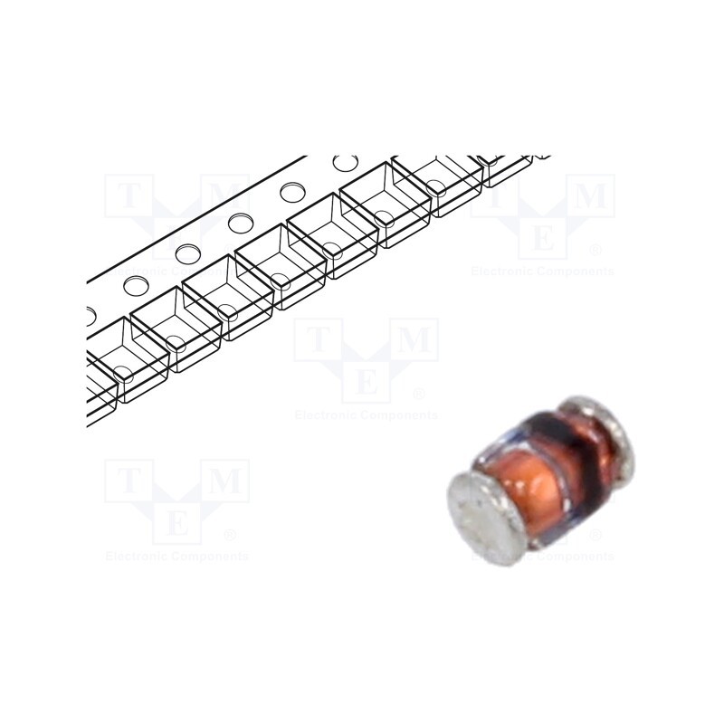 20 pcs x VISHAY - BAV300-TR - Diode: switching, SMD, 60V, 0.25A, 50ns, MicroMELF, Ufmax: 1V