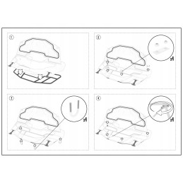 Front case atv gka cf moto cforce 625 2022 with steel frame