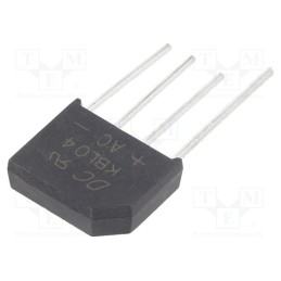 2 pcs x DC COMPONENTS - KBL04 - Bridge rectifier: single-phase, Urmax: 400V, If: 4A, Ifsm: 125A