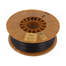 1 rol x ROSA 3D - 5907753132178 - Filament: R-PLA, 1.75mm, black, 200÷230°C, 1kg, Table temp: 40÷60°C