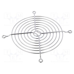 1 pcs x Qualtek Electronics - 8130 - Guard, chrom-nickel steel, 120x120mm, screw, Ø4.57mm