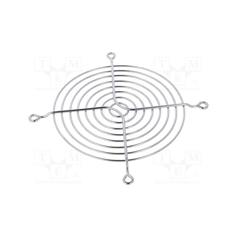 1 pcs x Qualtek Electronics - 8130 - Guard, chrom-nickel steel, 120x120mm, screw, Ø4.57mm