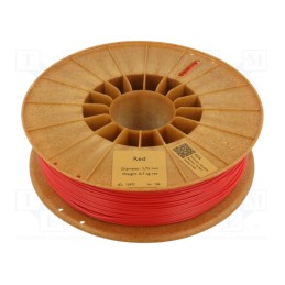 1 rol x ROSA 3D - 5907753130556 - Filament: ASA, 1.75mm, red, 220÷250°C, 700g, Table temp: 90÷110°C