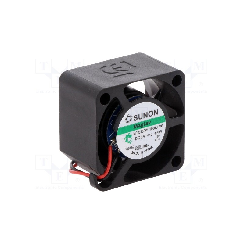 1 pcs x SUNON - MF25150V1-1000U-A99 - Fan: DC, axial, 5VDC, 25x25x15mm, 5.24m3/h, 20dBA, Vapo, 10000rpm