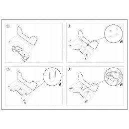 Rear case atv gka cfmoto cforce 625 2022 with steel frame
