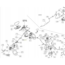 Right brake pipe mounting can am outlander renegade 705601049