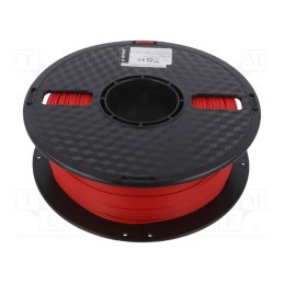 1 rol x GEMBIRD - 3DP-PLA1.75-01-R - Filament: PLA, 1.75mm, red, 190÷220°C, 1kg