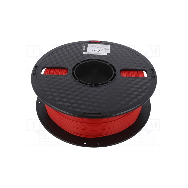 1 rol x GEMBIRD - 3DP-PLA1.75-01-R - Filament: PLA, 1.75mm, red, 190÷220°C, 1kg