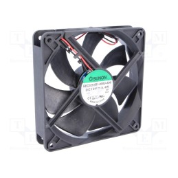 1 pcs x SUNON - EEC0251B1-000U-A99 - Fan: DC, axial, 12VDC, 120x120x25mm, 183.83m3/h, 44.5dBA, Len: 330mm