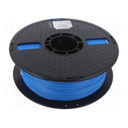 1 rol x GEMBIRD - 3DP-PLA1.75-01-FB - Filament: PLA, 1.75mm, fluorescent blue, 190÷220°C, 1kg